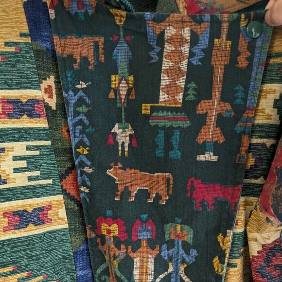 Southwestern Print Asymmetrical Jacket - Picture 5 of 9
